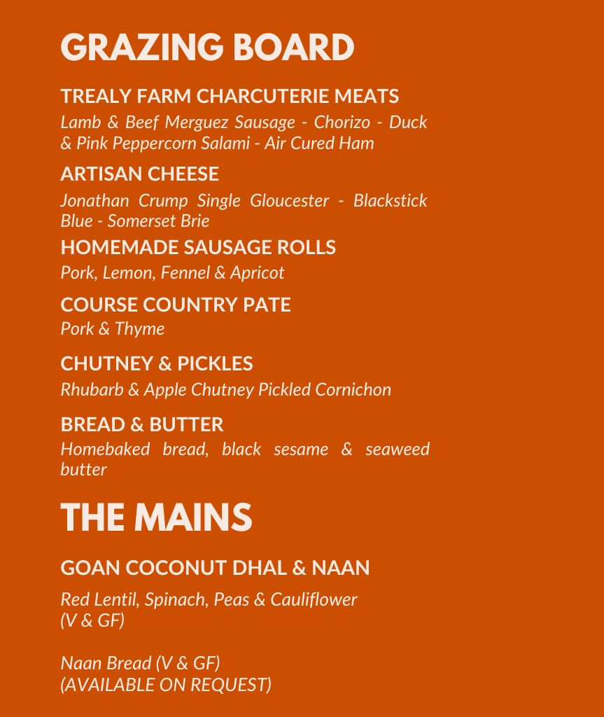 Thursday menu Canapés